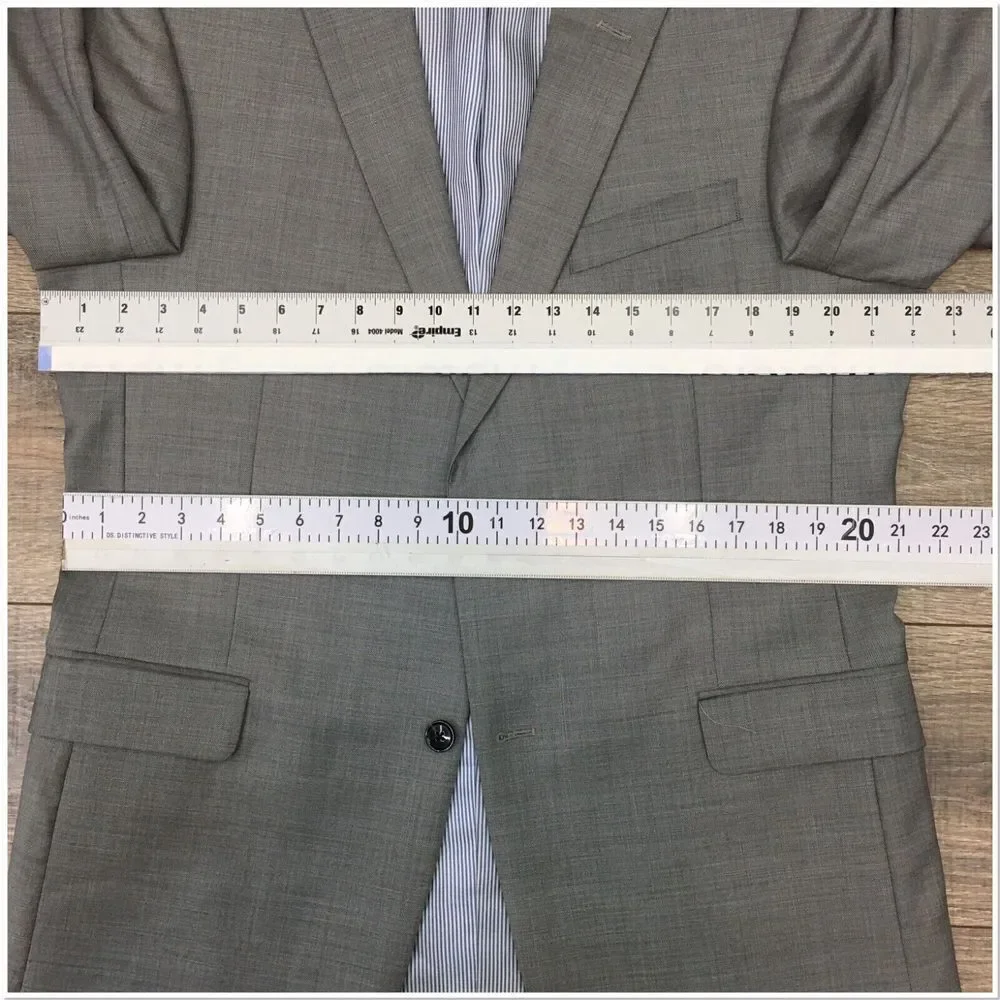 TOMMY HILFIGER Mens Blazer Sport Coat Casual 2 Button Jacket Size‎ 42L Wool Suit